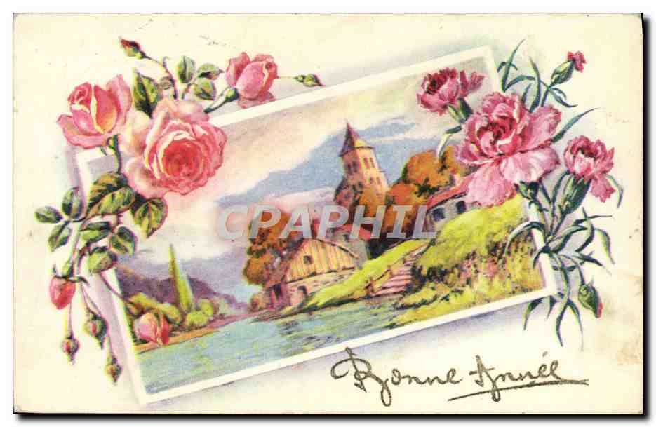 CPA Fantaisie Bonne annee