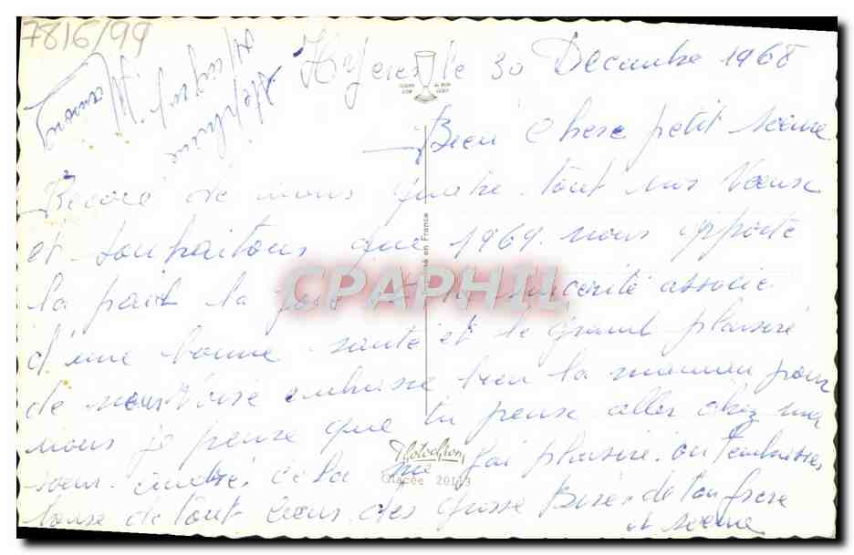 CPA Fantaisie Enfant Ane  — Back