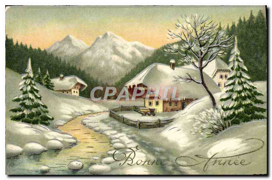 CPA Fantaisie Bonne annee