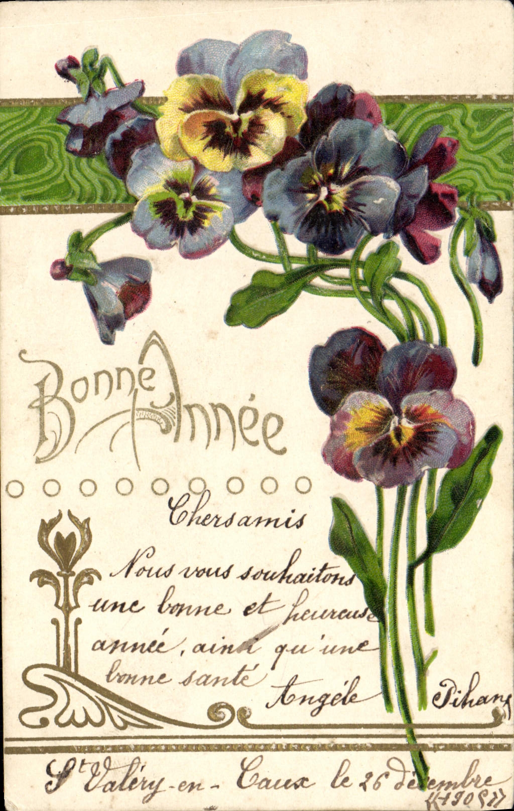CPA Fantaisie Fleurs