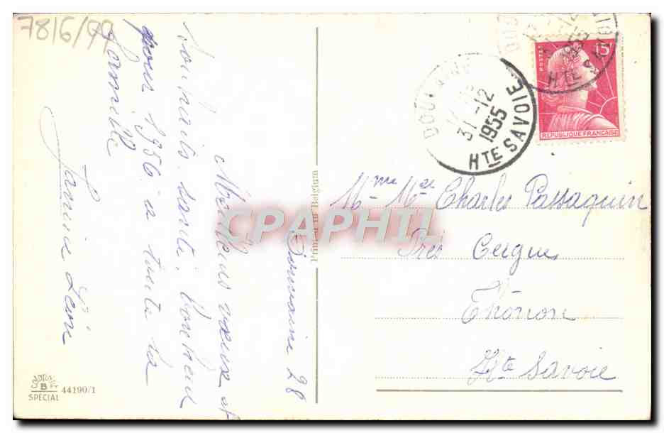 CPA Fantaisie Fleurs — Verso