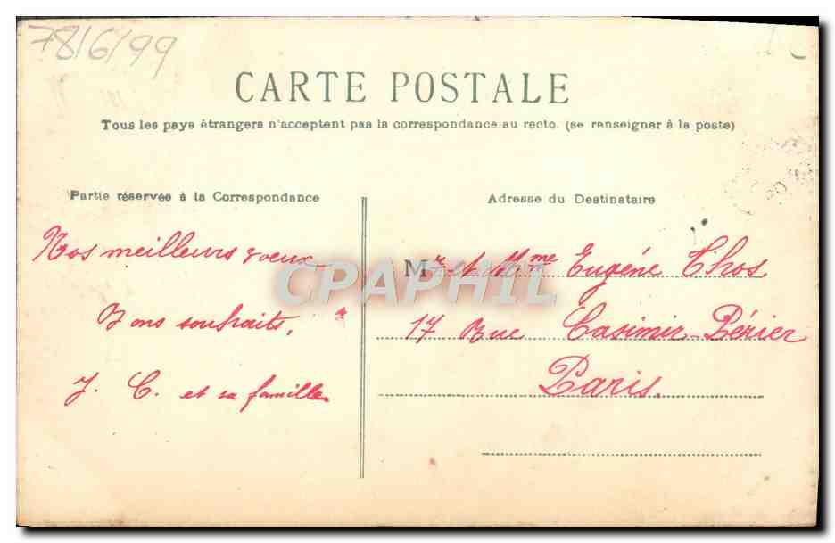 CPA Fantaisie Bonne annee — Rückseite