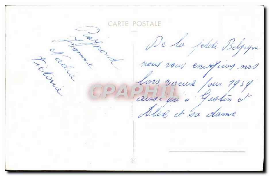 CPA Fantaisie Caleche  — Verso