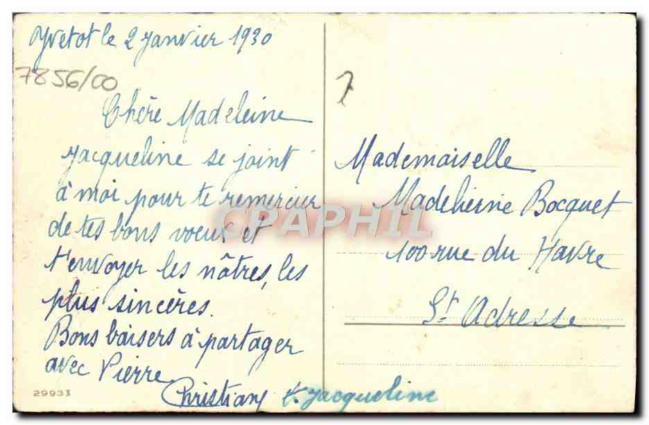 CPA Fantaisie Enfant — Rückseite