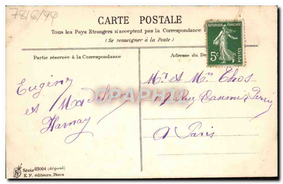 CPA Fantaisie Main Fleurs  — Verso