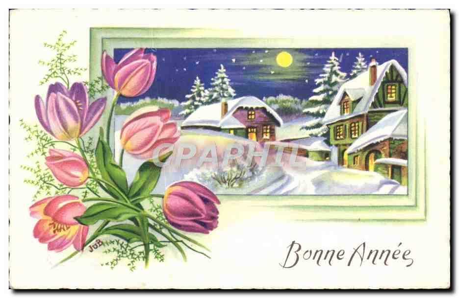 CPA Fantaisie Bonne annee 