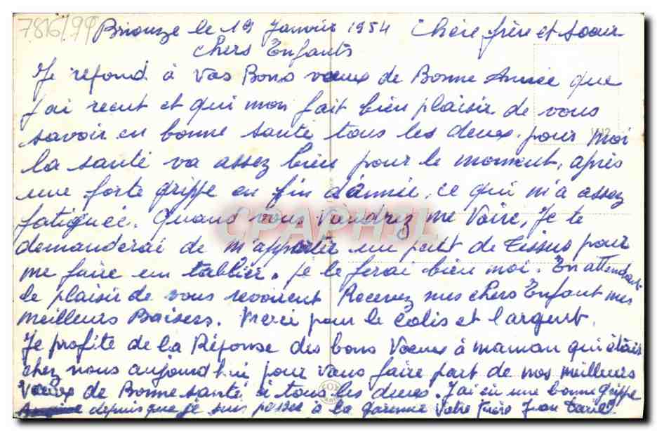 CPA Fantaisie Fleurs  — Rückseite