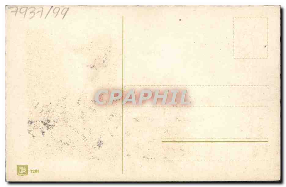 CPA Fantaisie Fleurs  — Verso