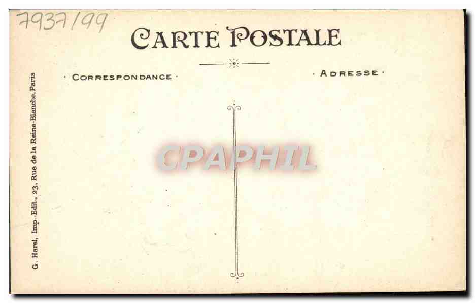 CPA Fantaisie Fleurs — Back