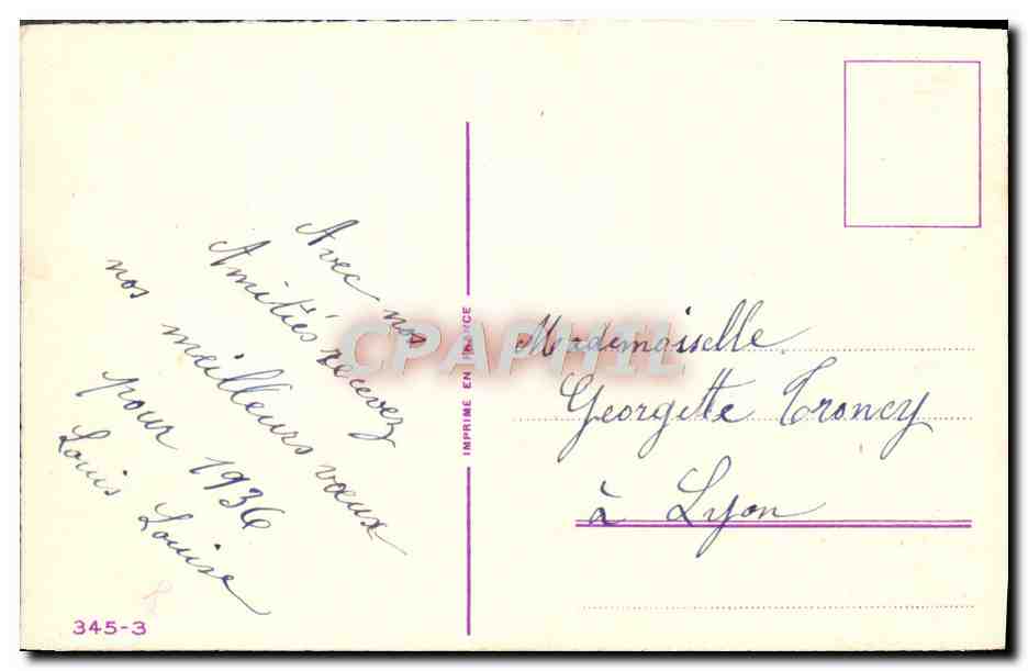 CPA Fantaisie Fleurs — Verso
