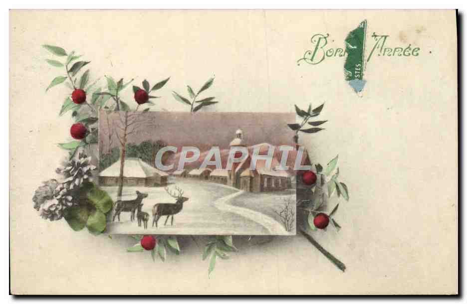 CPA Fantaisie Bonne annee