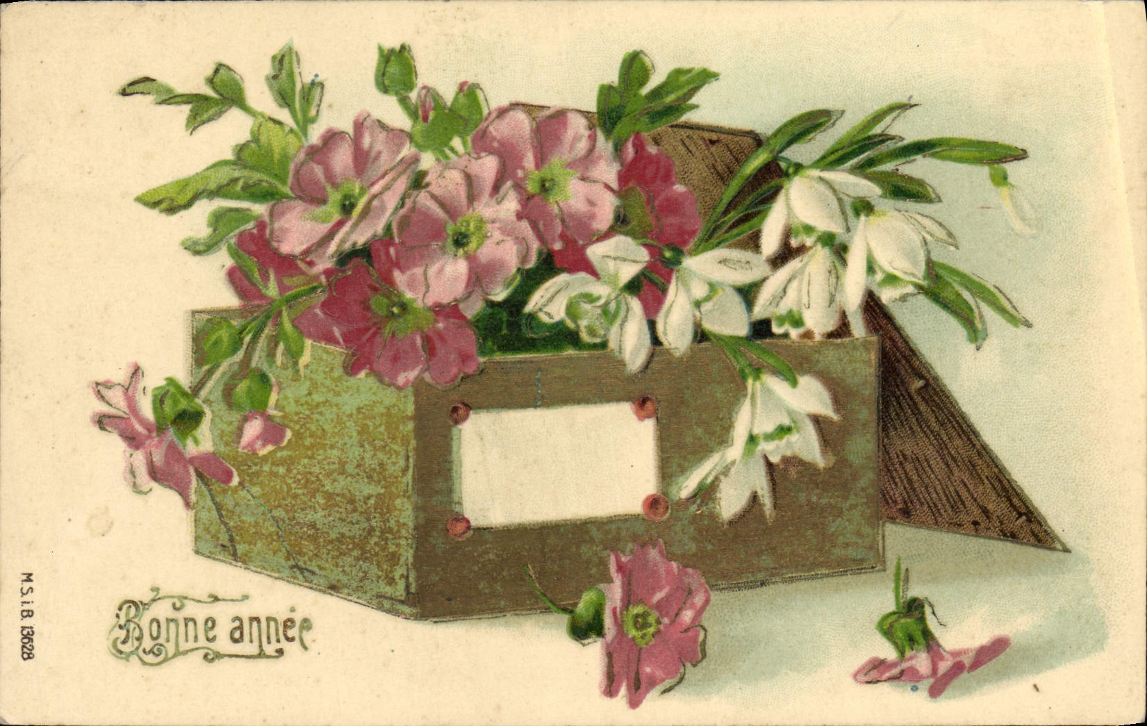 Bouquet de fleurs — Bonne année — MSIB 19028