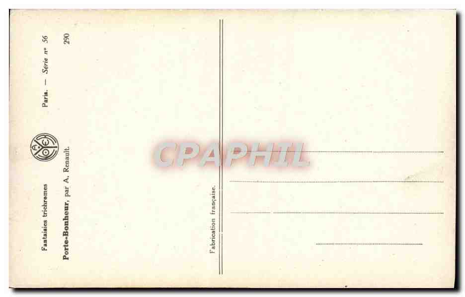 CPA Fantaisie Fleurs — Rückseite