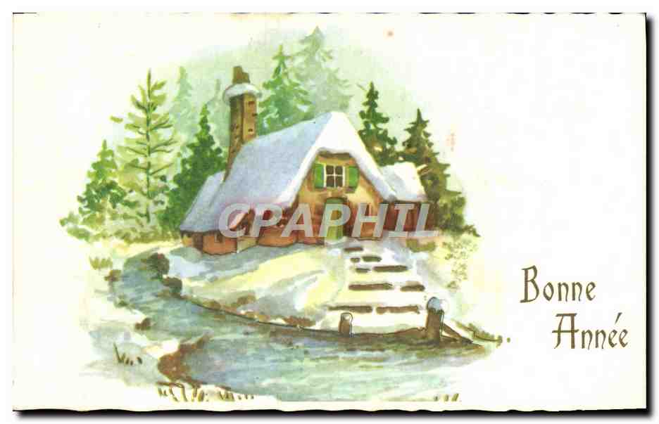 CPA Fantaisie Bonne annee