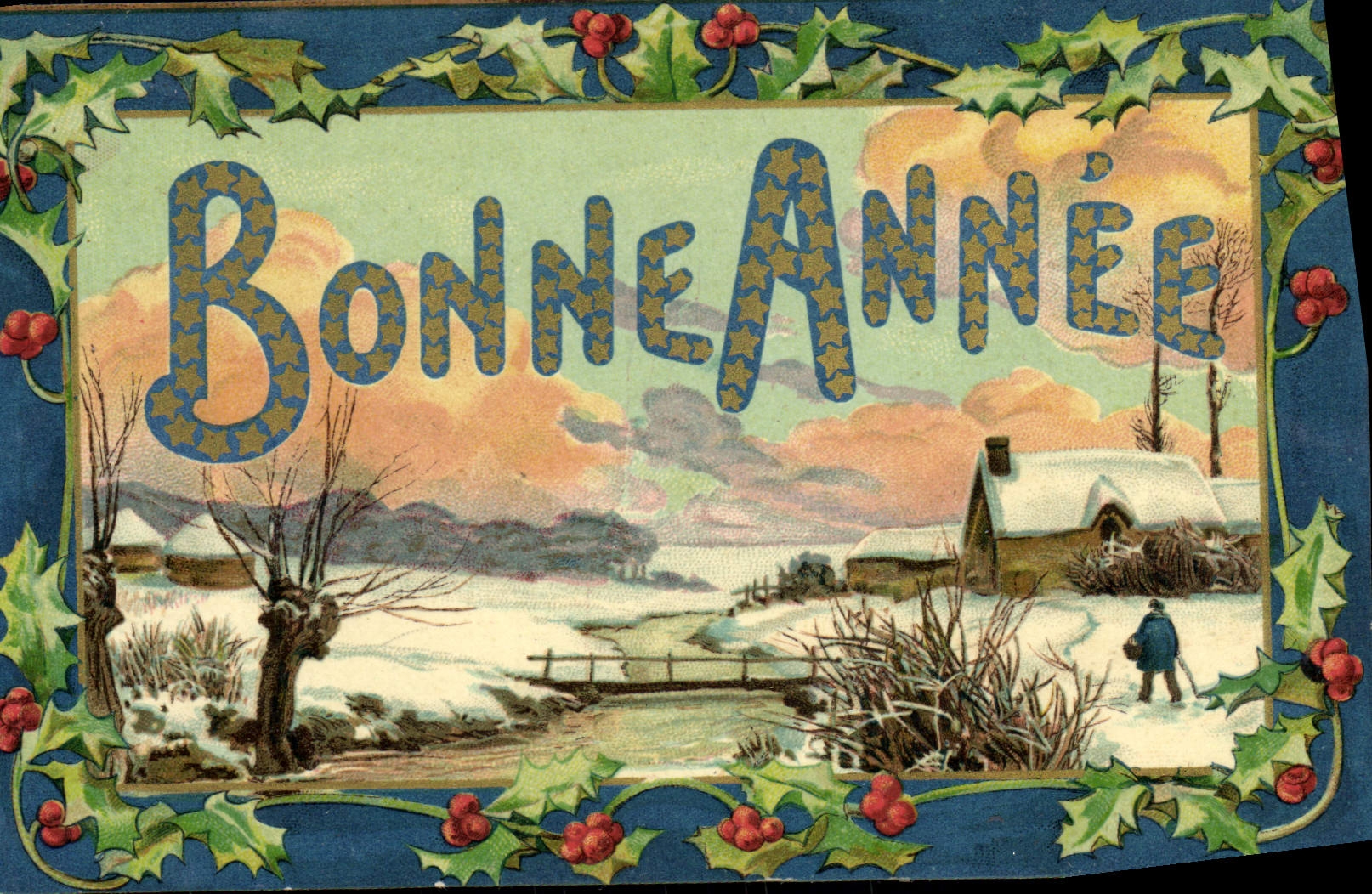 CPA Fantaisie Bonne annee