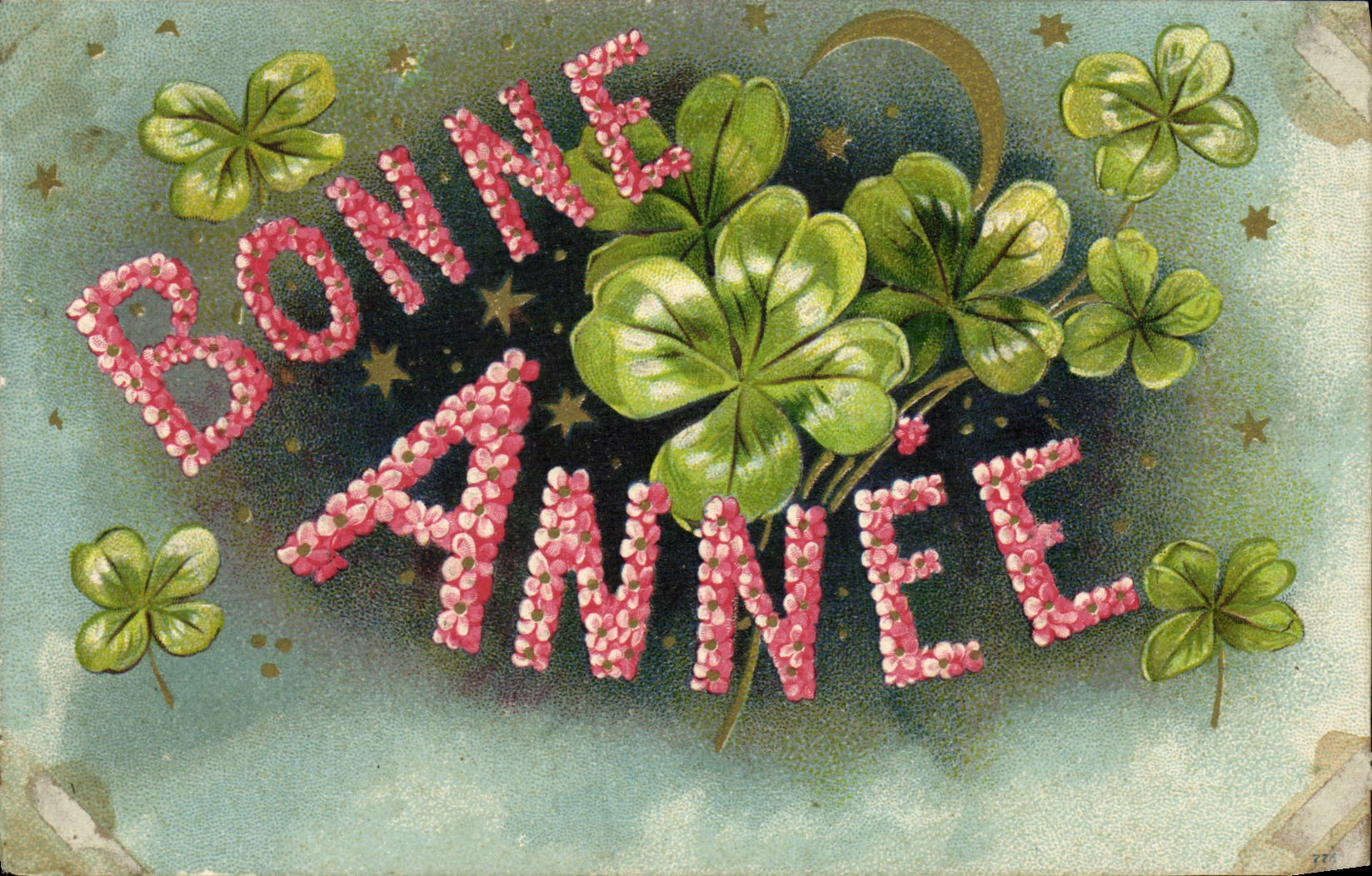 CPA Fantaisie Bonne annee Trefles