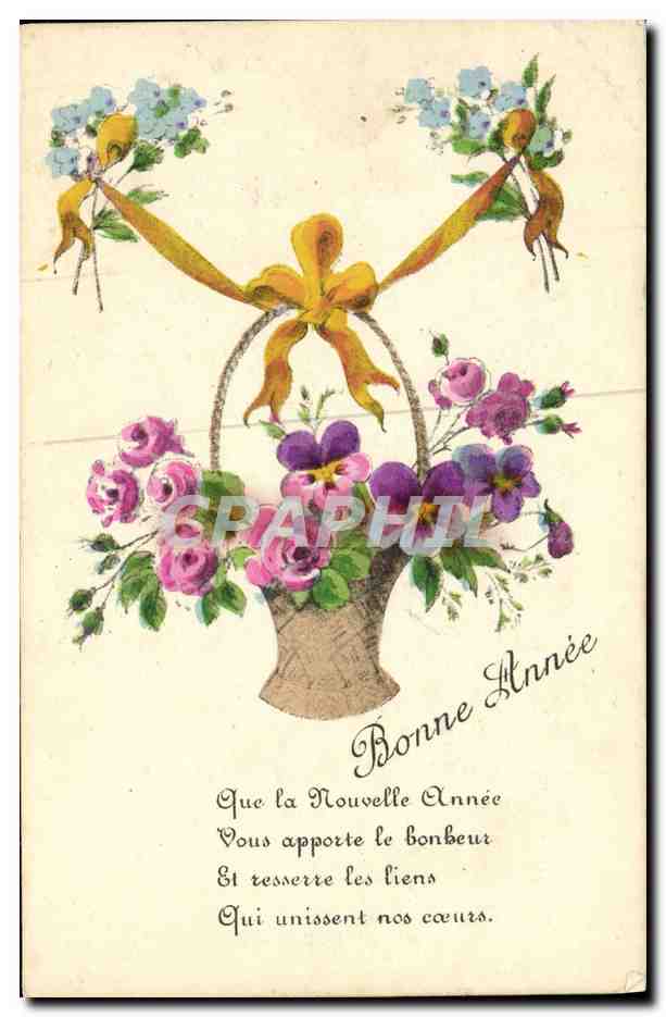 CPA Fantaisie Fleurs