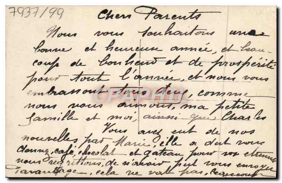 CPA Fantaisie Enfant Automobile — Verso