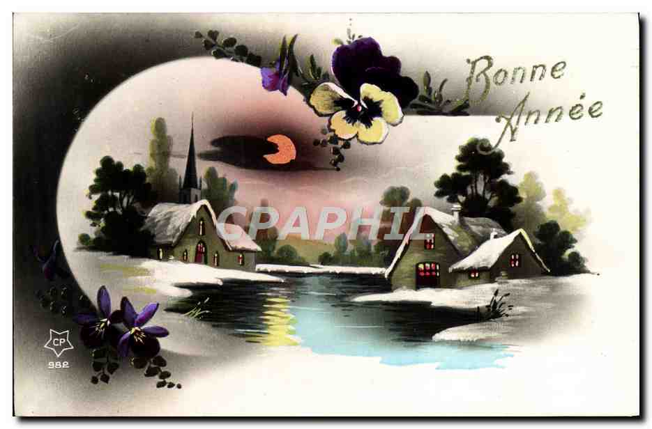 CPA Fantaisie Bonne annee