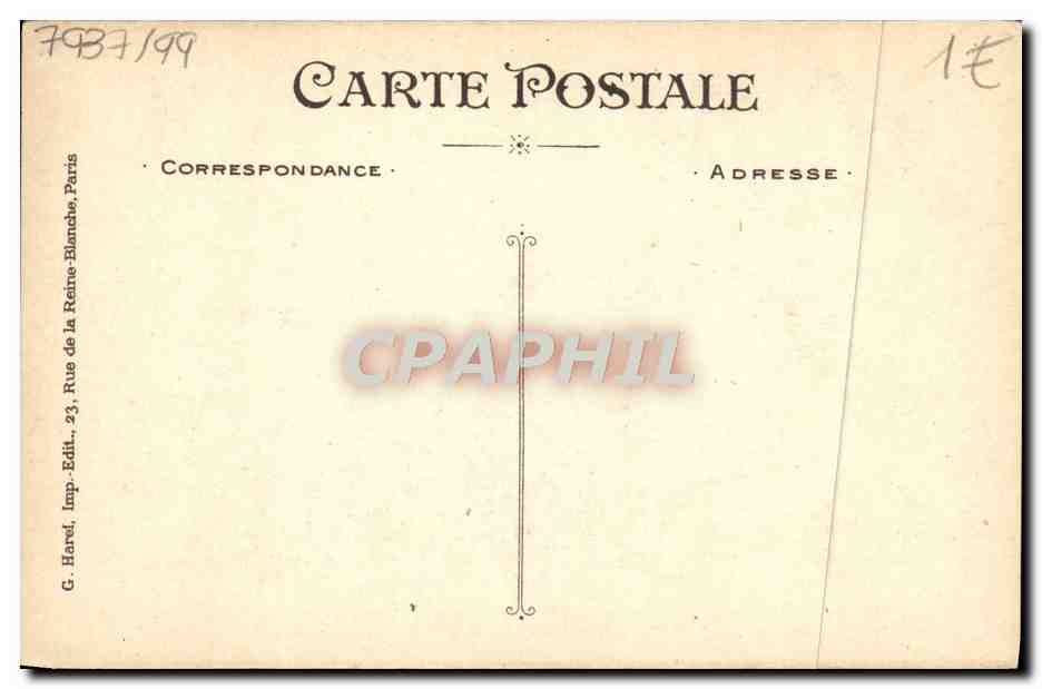 CPA Fantaisie Fleurs — Verso