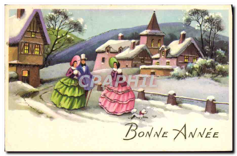 CPA Fantaisie Bonne annee