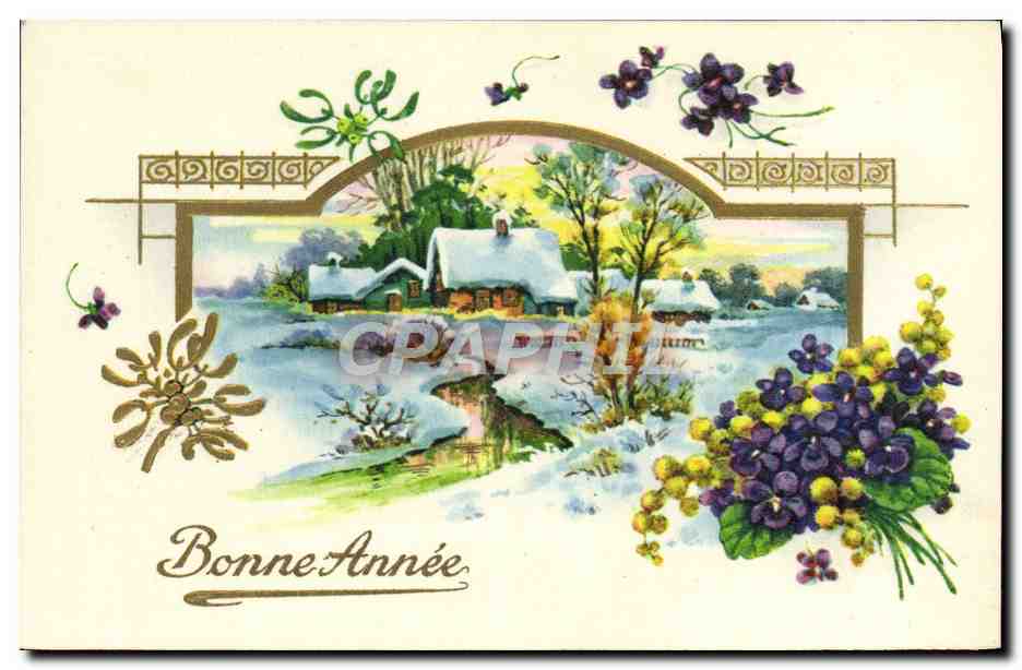 CPA Fantaisie Bonne annee
