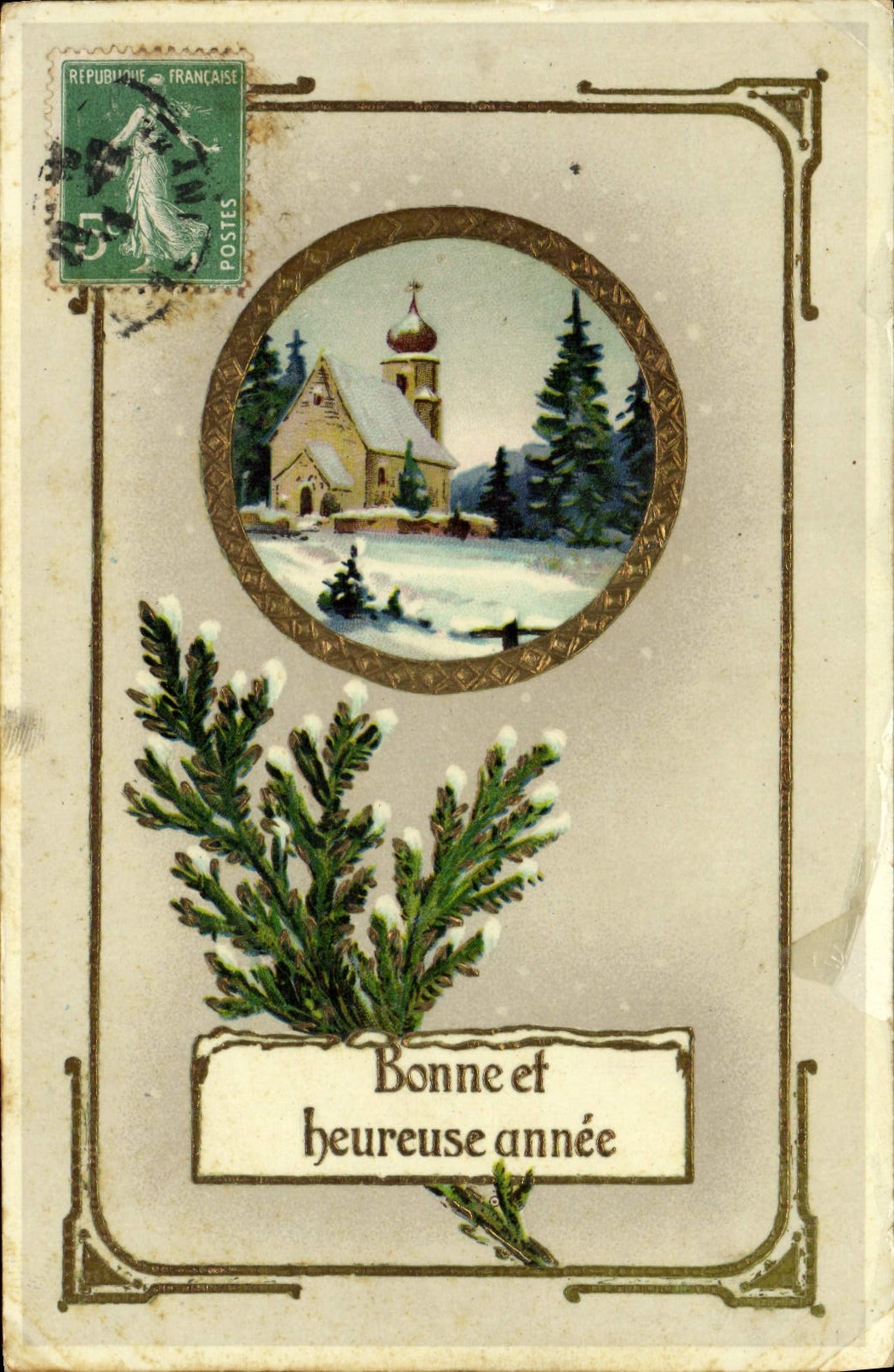 CPA Fantaisie Bonne annee