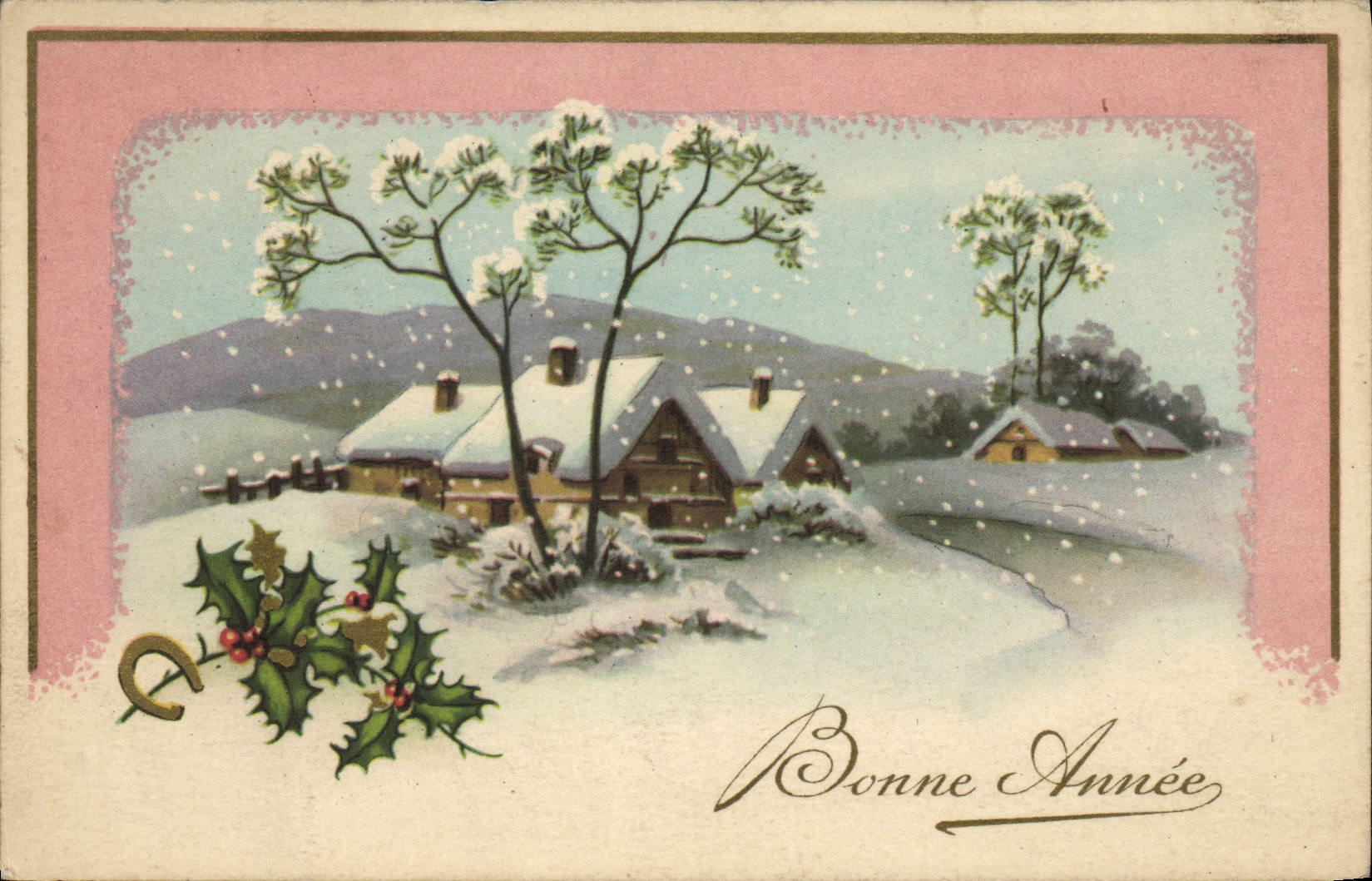 CPA Fantaisie Bonne annee