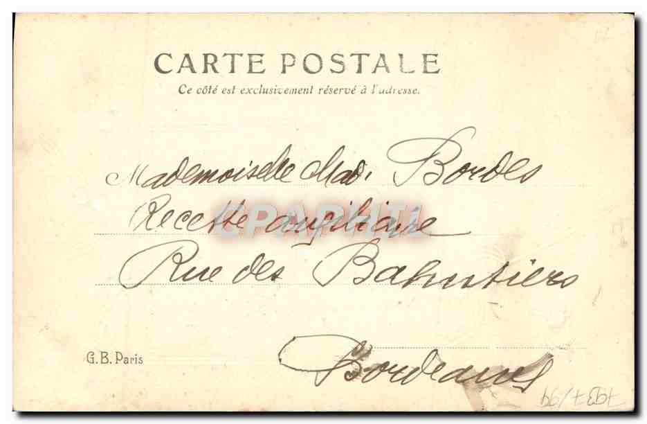 CPA Fantaisie Femme — Rückseite