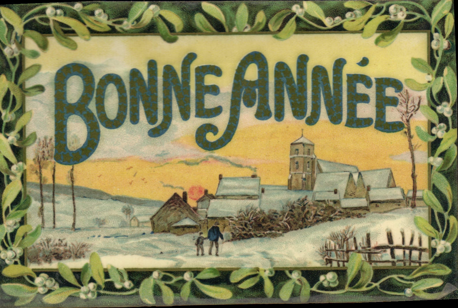 CPA Fantaisie Bonne annee