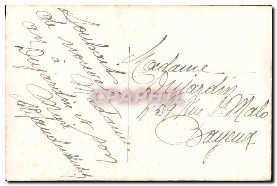 CPA Fantaisie Bonne annee — Verso
