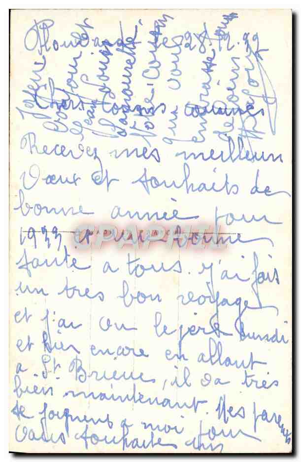 CPA Fantaisie Fleurs  — Rückseite