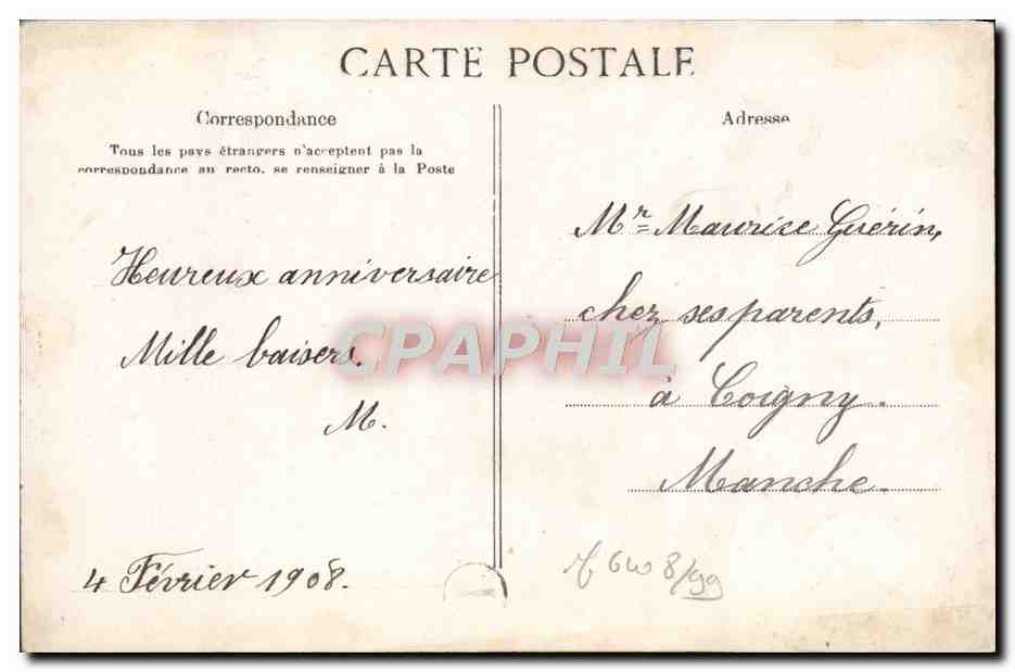 CPA Fantaisie Enfant Poupee Mouton  — Rückseite
