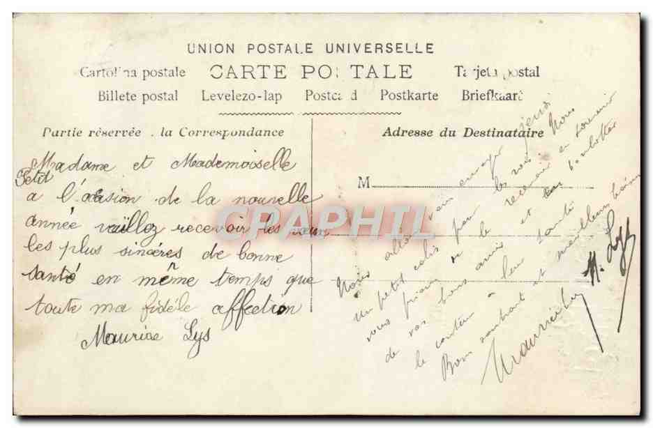 CPA Fantaisie Enfants Poupee — Rückseite