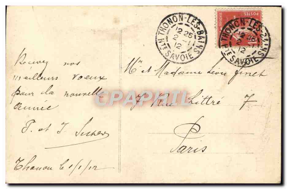 CPA Fantaisie Enfant — Rückseite