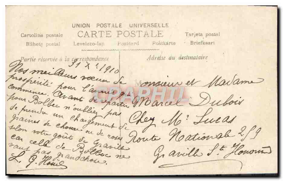 CPA Fantaisie Enfants  — Verso