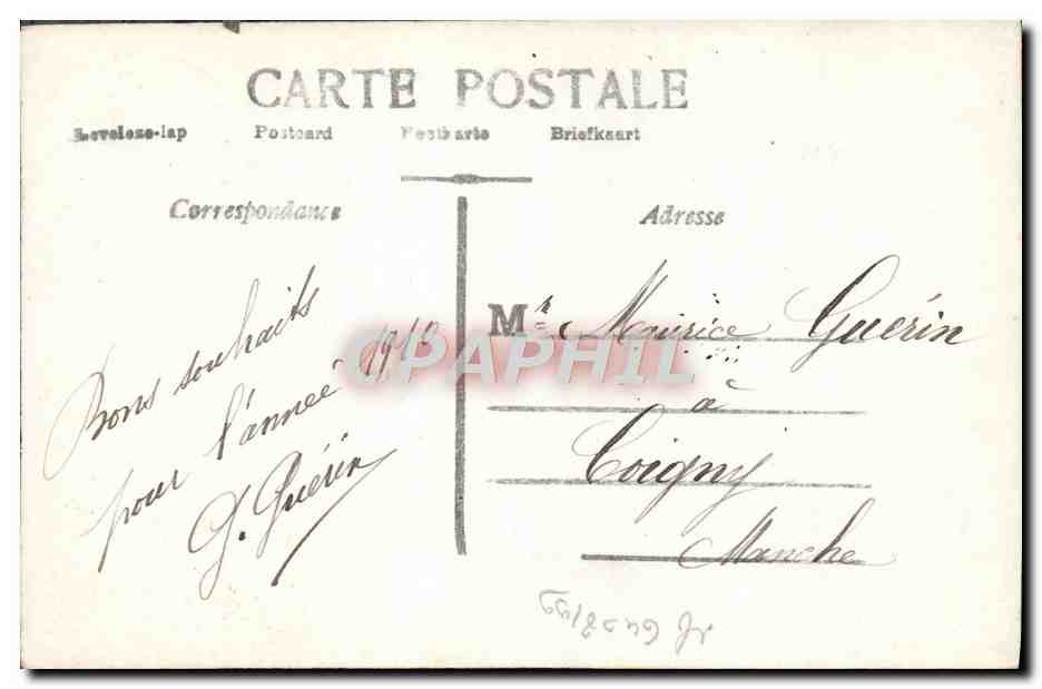 CPA Fantaisie Enfant  — Rückseite