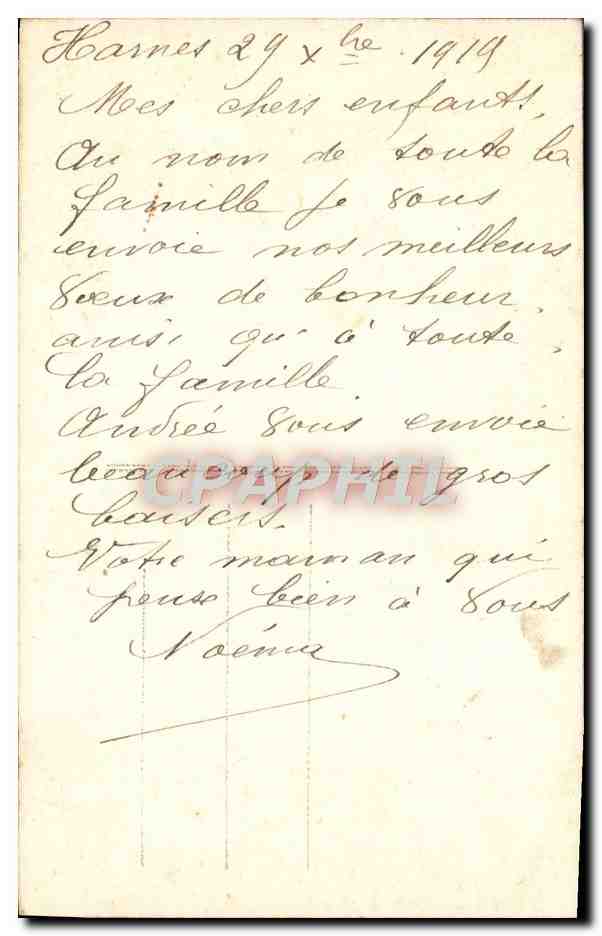 CPA Fantaisie Enfant  — Rückseite