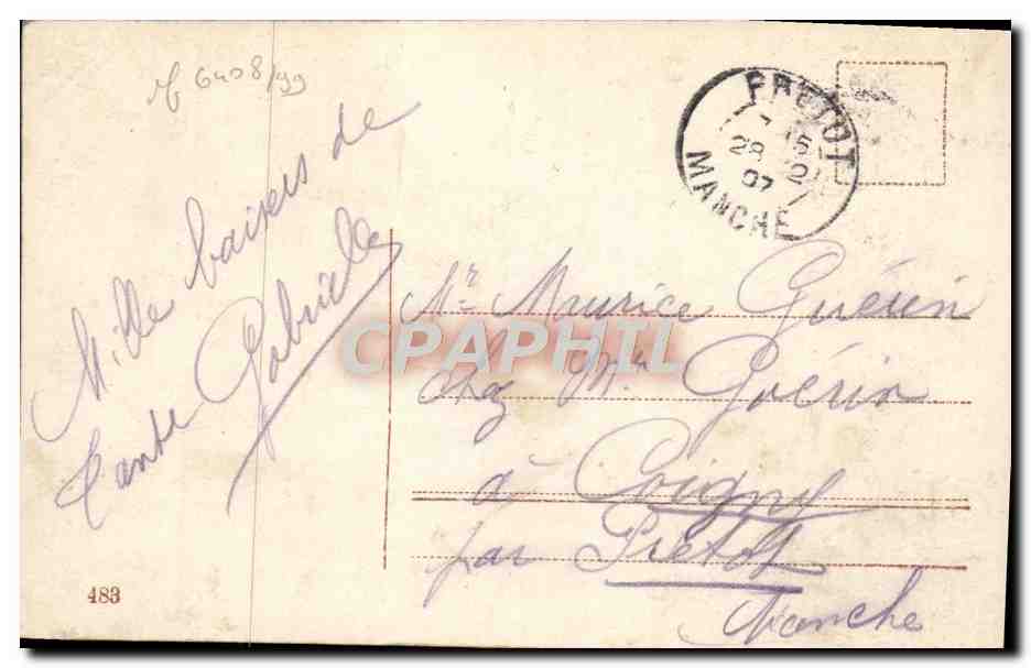 CPA Fantaisie Enfants Bonhomme de neige  — Verso