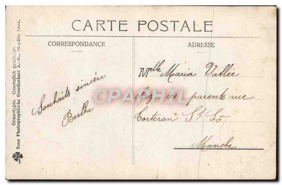 CPA Fantaisie Enfant  — Rückseite