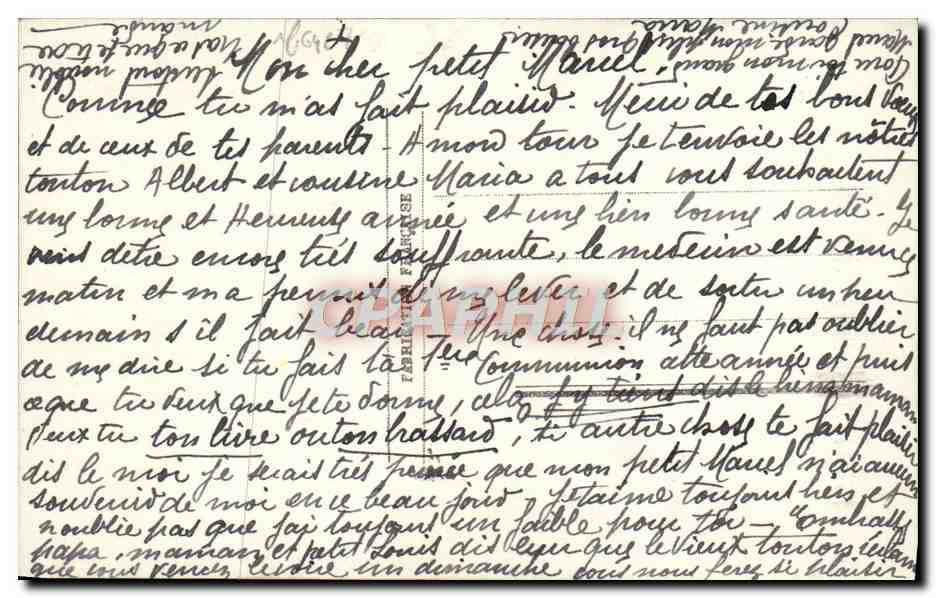 CPA Fantaisie Enfants — Verso