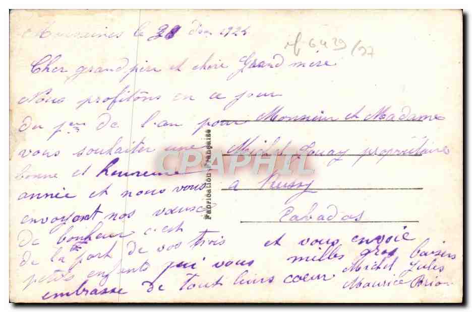 CPA Fantaisie Enfant  — Verso