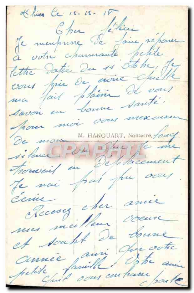 CPA Fantaisie Femme Avion — Verso