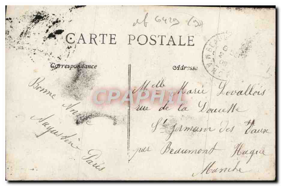 CPA Fantaisie Femme — Verso