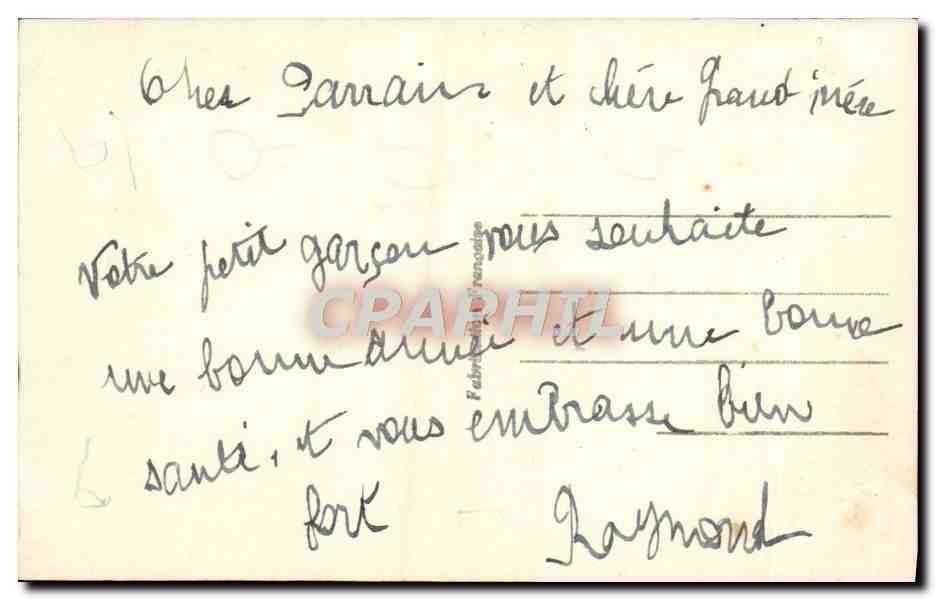 CPA Fantaisie Enfant — Rückseite