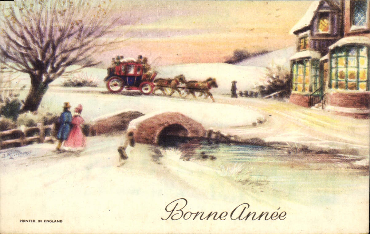 CPA Fantaisie bonne annee