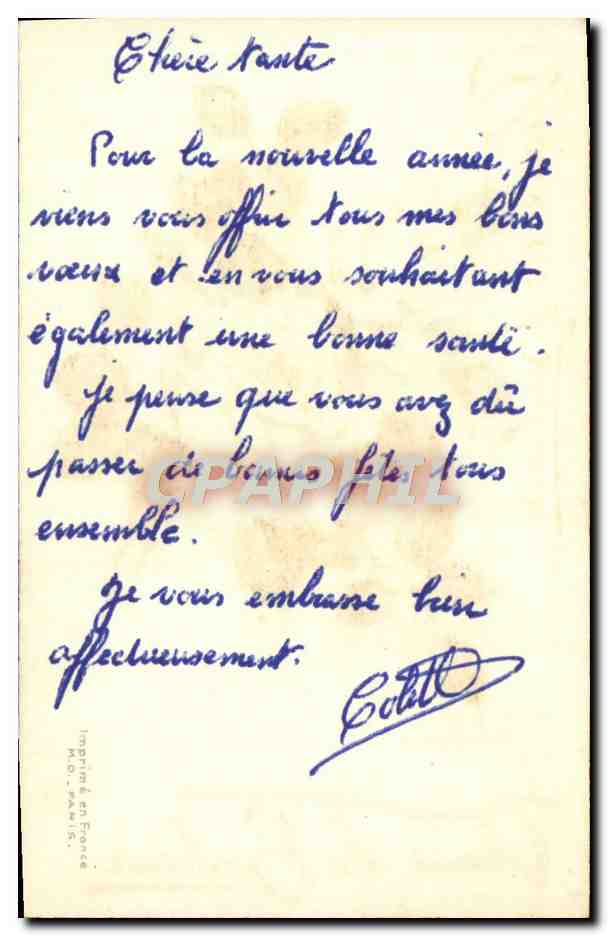 CPA Fantaisie Fleurs — Verso