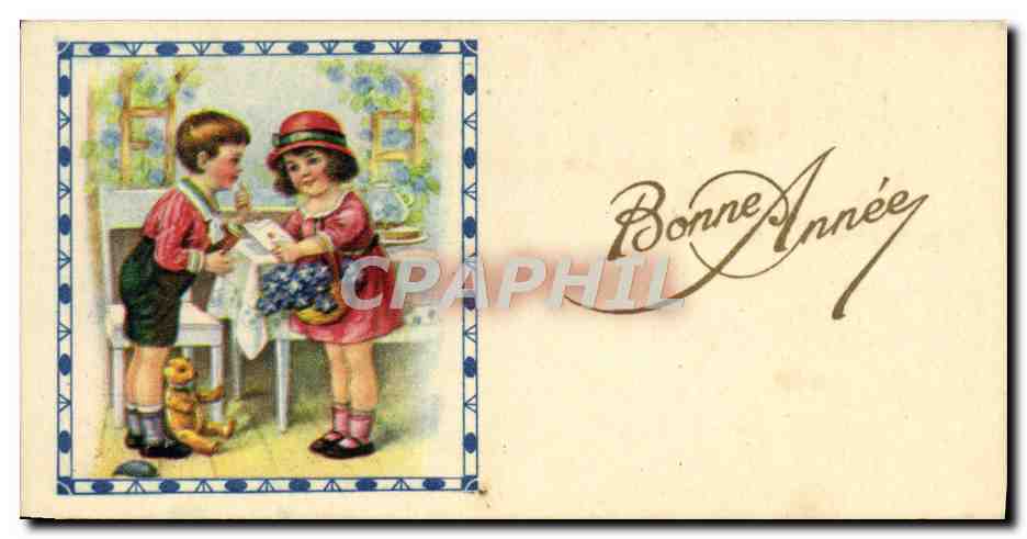 CPA Fantaisie Enfants Bonne annee