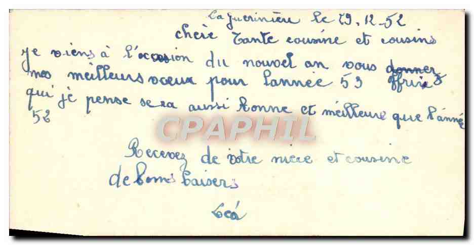 CPA Fantaisie Bonne annee Enfants — Verso