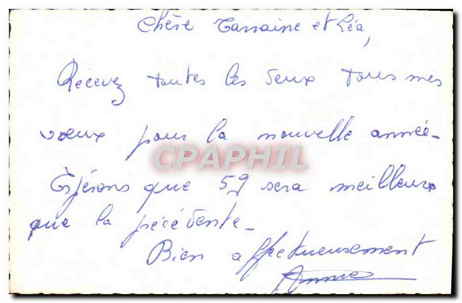 CPA Fantaisie Bonne annee — Rückseite